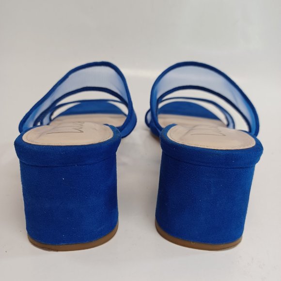 Lulu's Blue Mesh Low Heel Slip On Shoe Size 7.5M - Picture 5 of 14